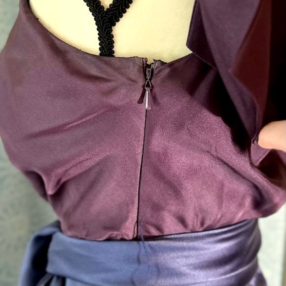 Vera Wang Silk Bridesmaid Prom Dress Gown Sz M/L - Picture 3 of 6